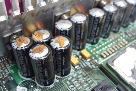Inflated Motherboard Capacitors