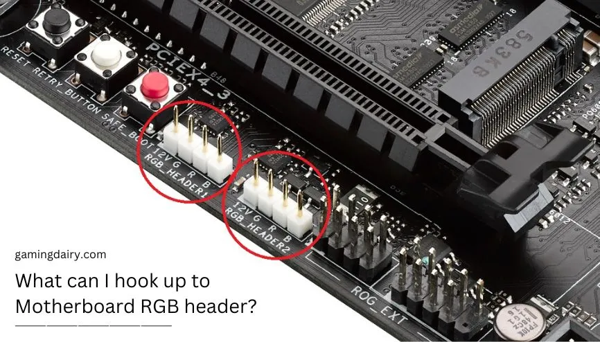 What can I hook up to Motherboard RGB header?